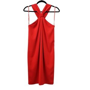 Elegant Red Sleeveless Dress